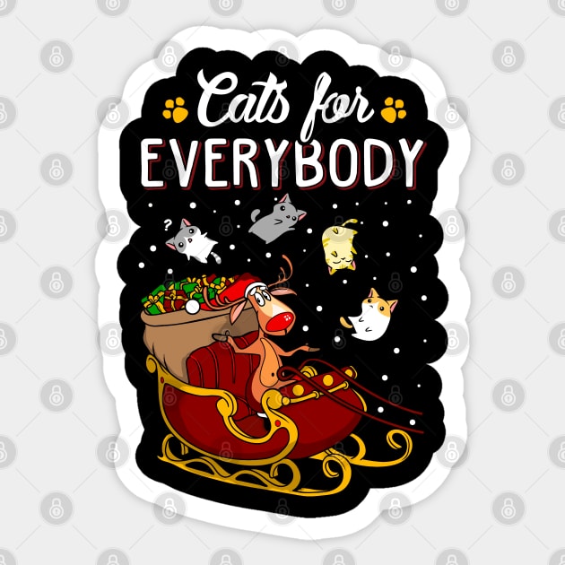 Dogs Ugly Christmas Sweater. Dogs For Everybody Matching Sweatshirts. Sticker by KsuAnn